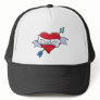 Daddy Tat Heart Trucker Hats