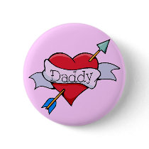 Daddy Tat Heart Pin