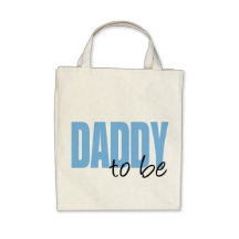 Daddy To Be (Blue Block Font) Bag