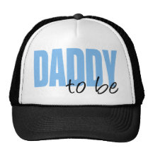 Daddy To Be (Blue Block Font) Hat
