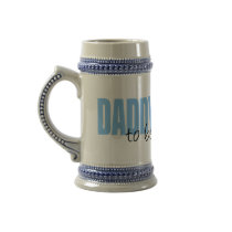 Daddy To Be (Blue Block Font) Mugs