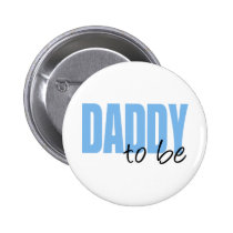 Daddy To Be (Blue Block Font) buttons