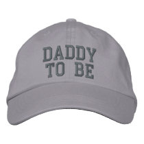 DADDY TO BE EMBROIDERED BASEBALL CAP