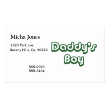 Daddy's Boy Business Card Templates