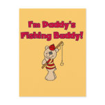 Daddy's Fishing Buddy Tshirts and Gifts Post Cards