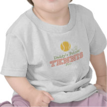 Daddy's Future Tennis Pro Baby T shirt