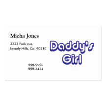 Daddy's Girl Business Cards