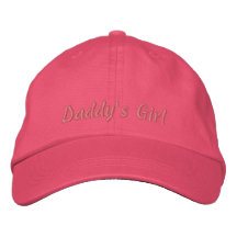 Daddy's Girl-Pink Embroidered Baseball Caps