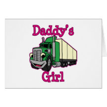 Daddy's Girl Truck Driver Card