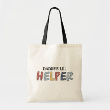 Daddy's Lil' Helper Tote Bags