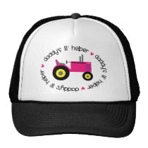 Daddy's Lil Helper Tractor Girl hats