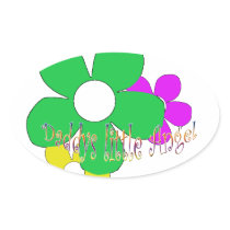Daddys Little Angel - 4.5" sticker 4 ea
