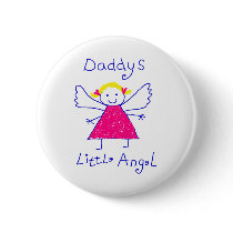 Daddy's Little Angel Pins