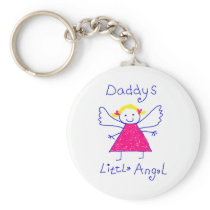 Daddy's Little Angel Key Chain