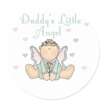 Daddy's Little Angel Sticker