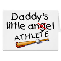 Daddys Little Athlete Cards