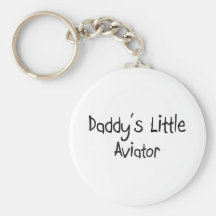 Daddy's Little Aviator Keychain