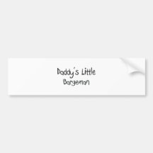 Daddy's Little Bargeman Bumper Sticker