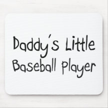 Daddy's Little Baseball Player Mouse Mat