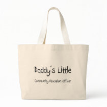 Daddy's Little Community Education Officer Tote Bags