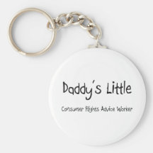 Daddy's Little Consumer Rights Advice Worker Key Chain