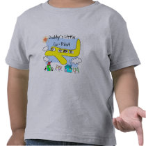 "Daddy's Little Copilot" Kids T-Shirts