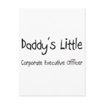 Daddy's Little Corporate Executive Officer Postcard