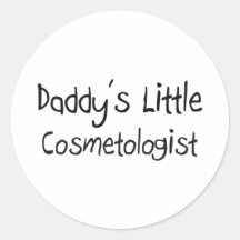 Daddy's Little Cosmetologist Stickers