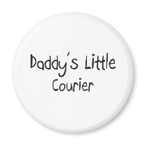 Daddy's Little Courier Magnet