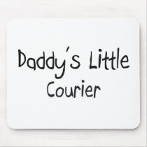 Daddy's Little Courier Mouse Pads