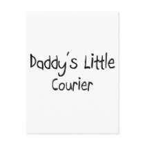Daddy's Little Courier Postcard