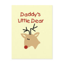 Daddy's Little Dear Tshirts and Gifts Postcards