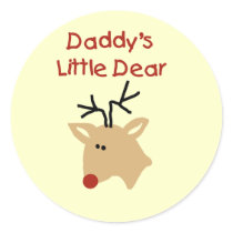 Daddy's Little Dear Tshirts and Gifts Sticker