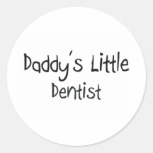 Daddy's Little Dentist Stickers