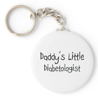 Daddy's Little Diabetologist Keychains by professions