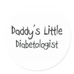 Daddy's Little Diabetologist stickers