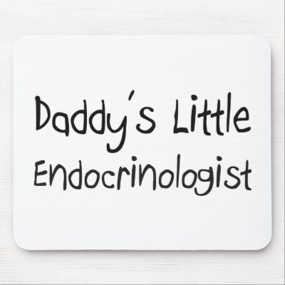 Daddy's Little Endocrinologist Mouse Mat by professions