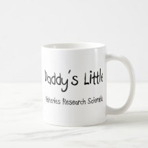 Daddy's Little Fisheries Research Scientist Coffee Mugs