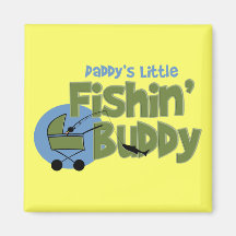 Daddy's Little Fishin' Buddy Refrigerator Magnet