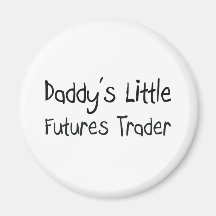 Daddy's Little Futures Trader Fridge Magnets