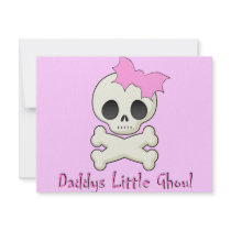 Daddy's little Ghoul Chiller Font Invitation