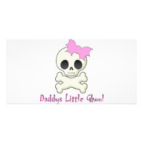 Daddy's little Ghoul Chiller Font Photo Cards