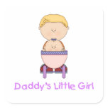 Daddy's Little Girl (5) Square Sticker