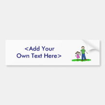 Daddy's Little Girl Bumper Sticker (Brunette)