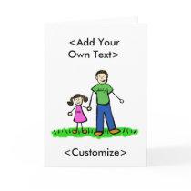 Daddy's Little Girl Card (Brunette)