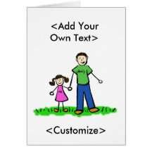 Daddy's Little Girl Card (Brunette)