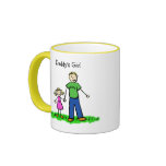 Daddy's Little Girl Drawing Blonde Mug (Customize)
