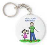 Daddy's Little Girl Keychain (Brunette)