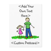 Daddy's Little Girl Postcard (Blonde)
