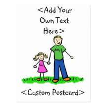 Daddy's Little Girl Postcard (Blonde)
